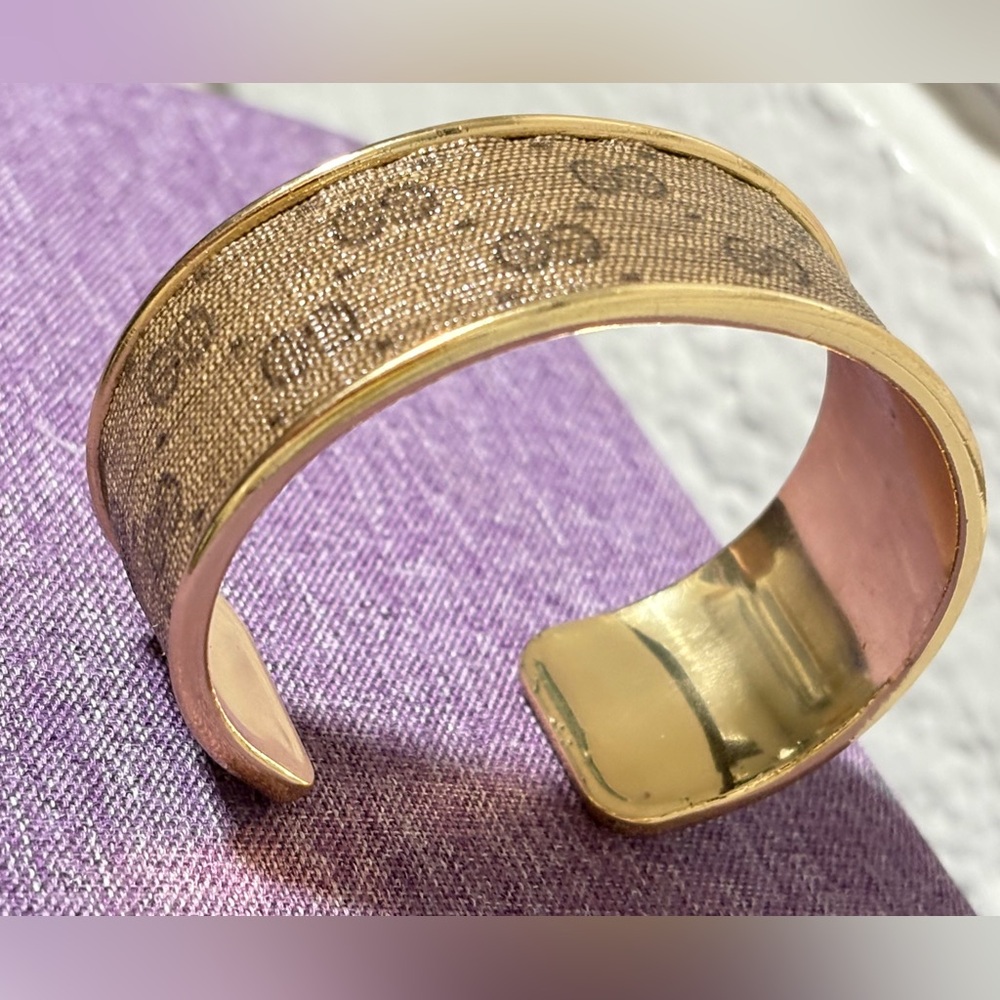 Classic GG Gold and Brown Cuff/ Bangle Bracelet luxury jewelry